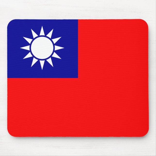 Flagge von Taiwan Mousepad (Vorne)