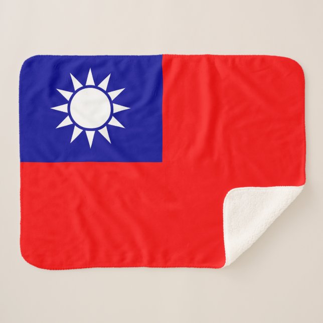 Flagge von Taiwan Sherpadecke (Vorderseite (Horizontal))