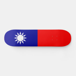 Flagge von Taiwan Skateboard