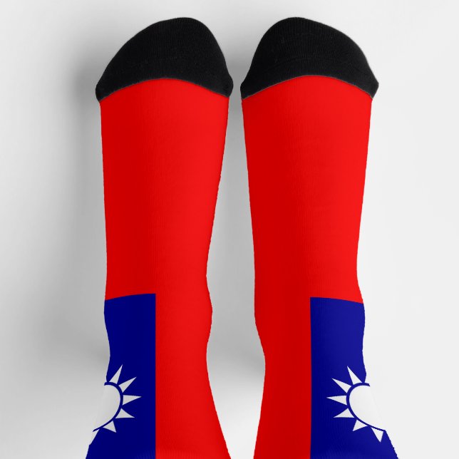 Flagge von Taiwan Socken (Oben)