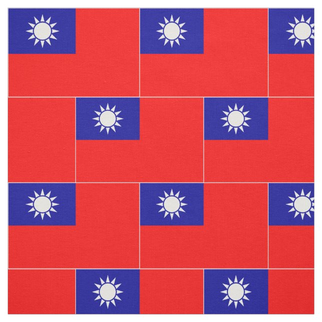 Flagge von Taiwan Stoff (Muster)