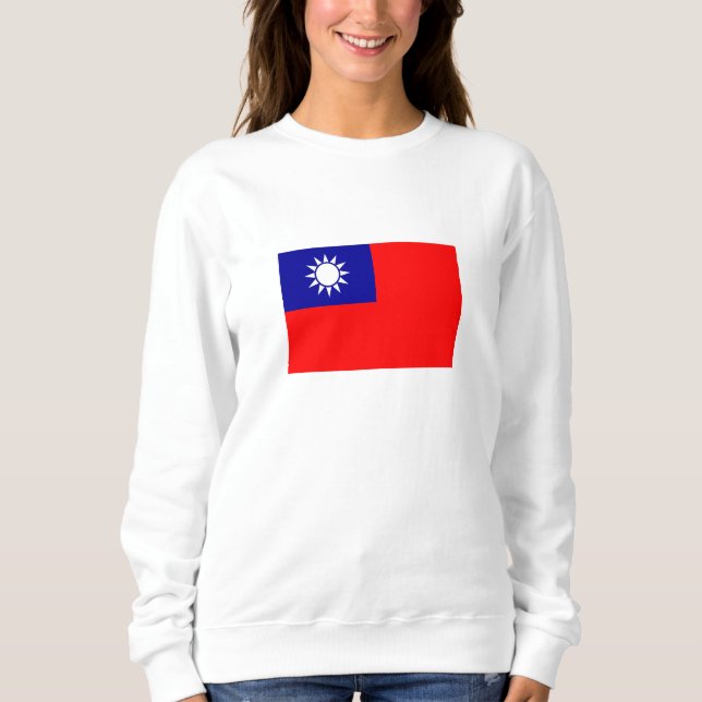 Flagge von Taiwan Sweatshirt (Vorderseite)