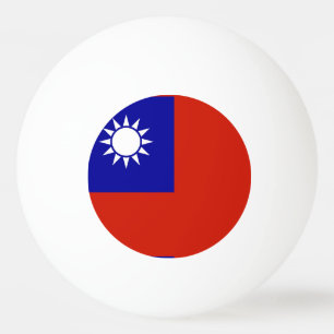 Flagge von Taiwan Tischtennisball
