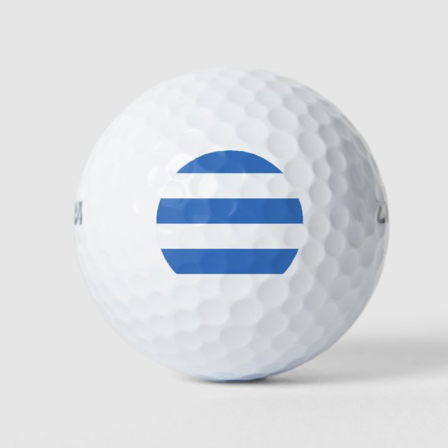 Flagge von Tallinn, Estland, Golfplätze Golfball (Vorderseite)