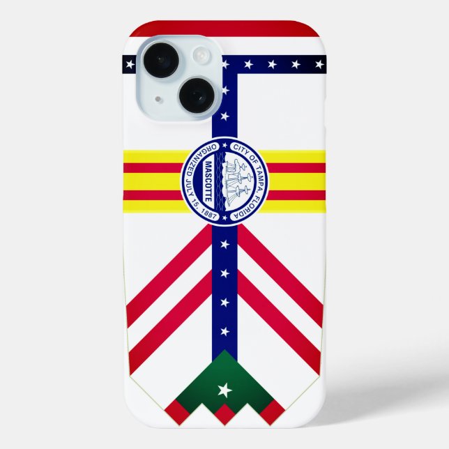 Flagge von Tampa, Florida Case-Mate iPhone Hülle (Rückseite)