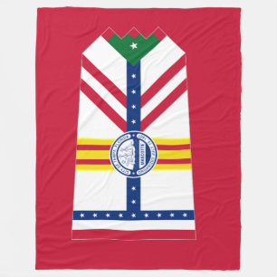 Flagge von Tampa, Florida Fleece Blanket