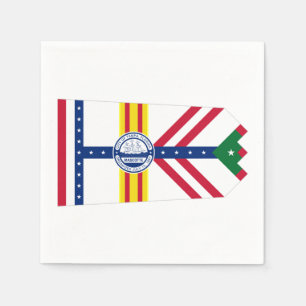 Flagge von Tampa, Florida Papier Napkins Serviette