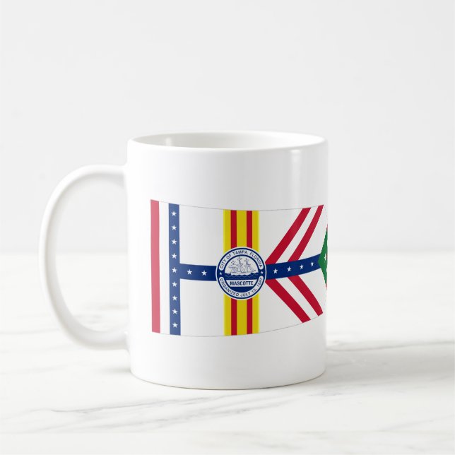 Flagge von Tampa, Florida Tasse (Links)