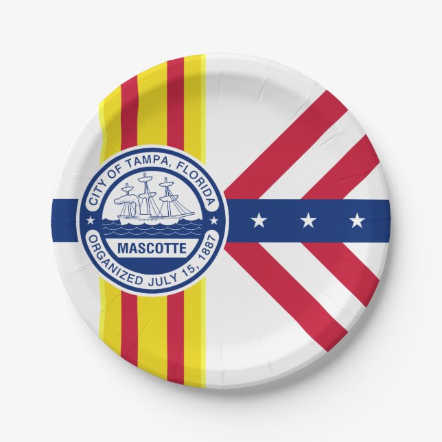 Flagge von Tampa, Teller von Florida (Vorderseite)