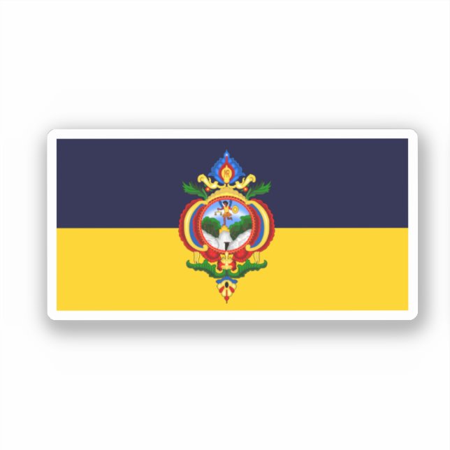 Flagge von Tegucigalpa, Honduras Aufkleber (Vorderseite)