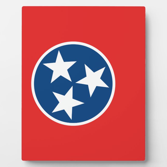 Flagge von Tennessee Fotoplatte (Vorderseite)