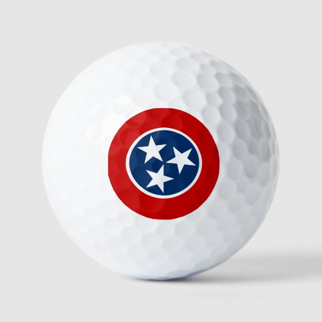 Flagge von Tennessee Golfball (Vorderseite)