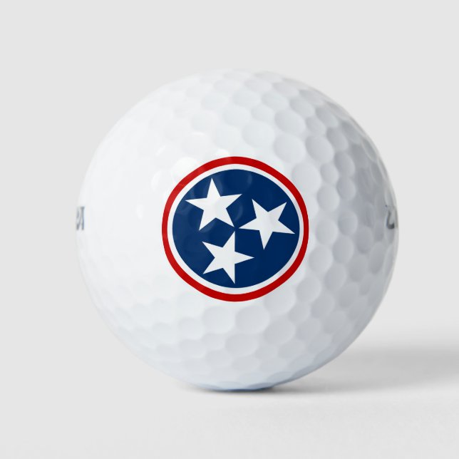 Flagge von Tennessee Golfball (Vorderseite)