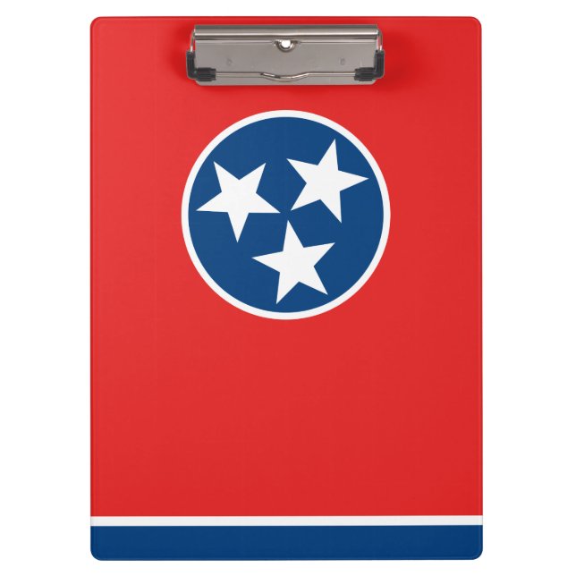 Flagge von Tennessee Klemmbrett (Vorderseite)