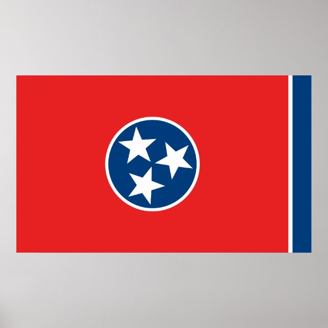 Flagge von Tennessee Poster (Vorne)