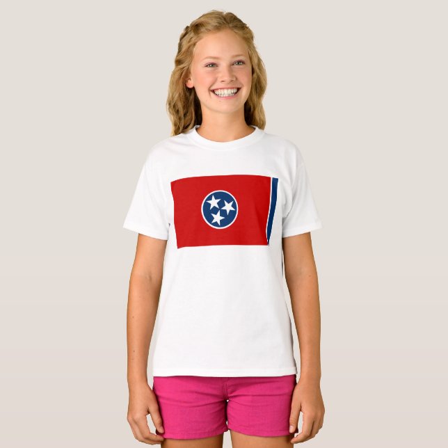 Flagge von Tennessee T-Shirt (Vorne ganz)
