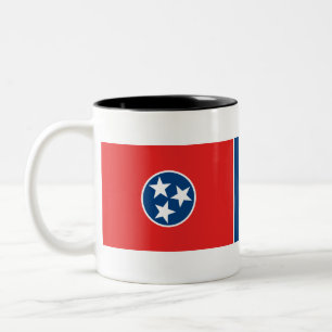 Flagge von Tennessee Zweifarbige Tasse