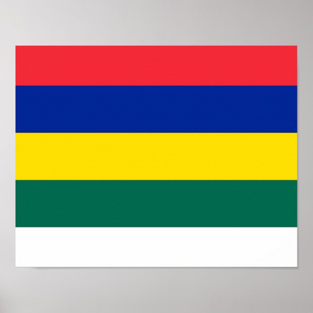 Flagge von Terschelling Poster (Vorne)