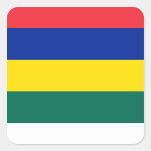 Flagge von Terschelling Quadratischer Aufkleber