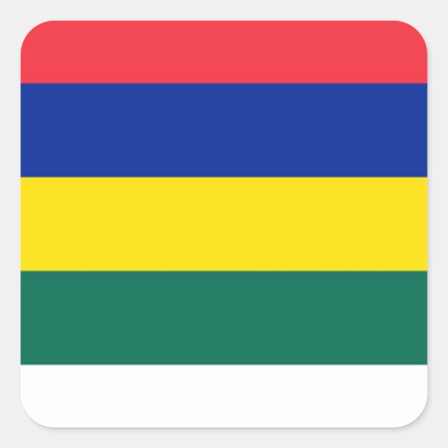 Flagge von Terschelling Quadratischer Aufkleber (Vorderseite)