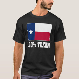 Flagge von Texas 100 % Texaner T-Shirt