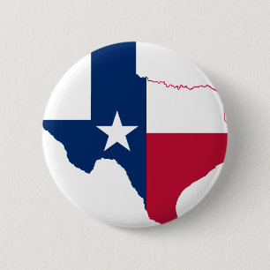 Flagge von Texas Button