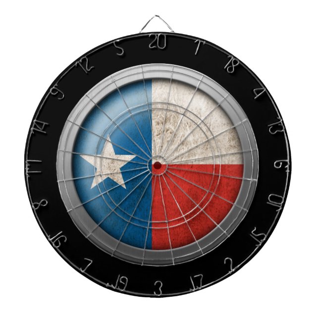 Flagge von Texas-Disc Dartscheibe (vorne)