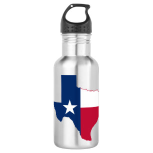 Flagge von Texas Edelstahlflasche