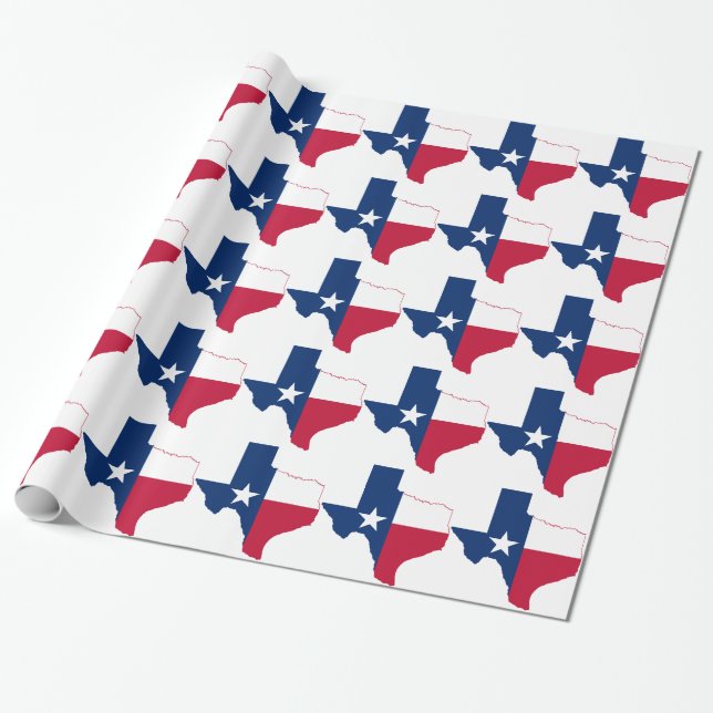 Flagge von Texas Geschenkpapier (Ungerollt)