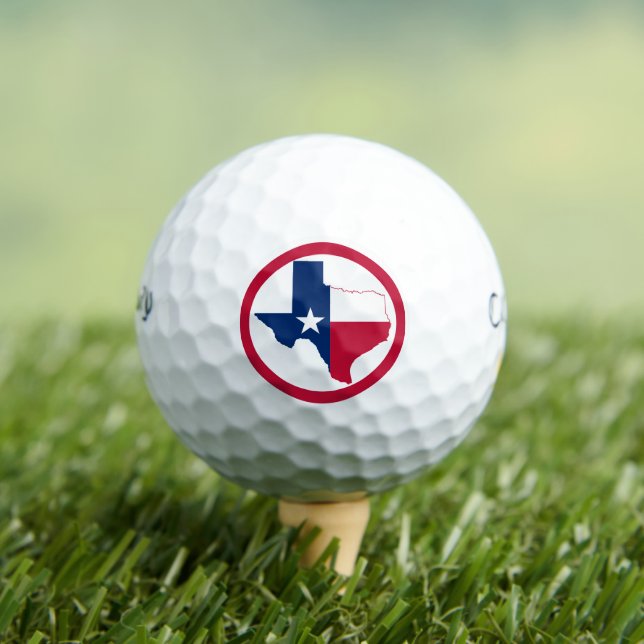 Flagge von Texas Golfball (Insitu T-Shirt)