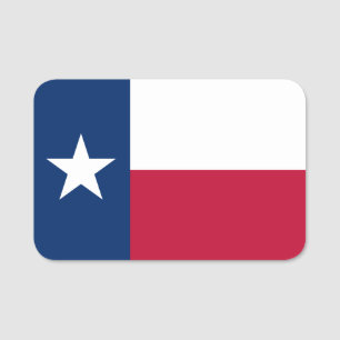 Flagge von Texas Namensschild