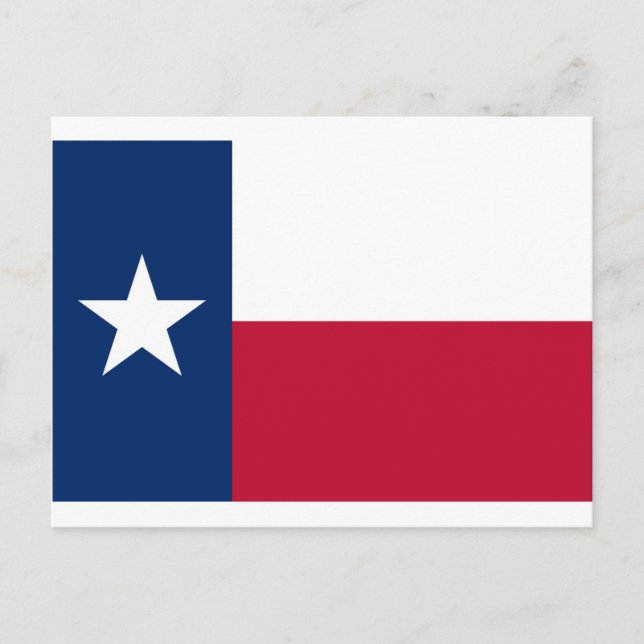 Flagge von Texas Postkarte (Vorderseite)