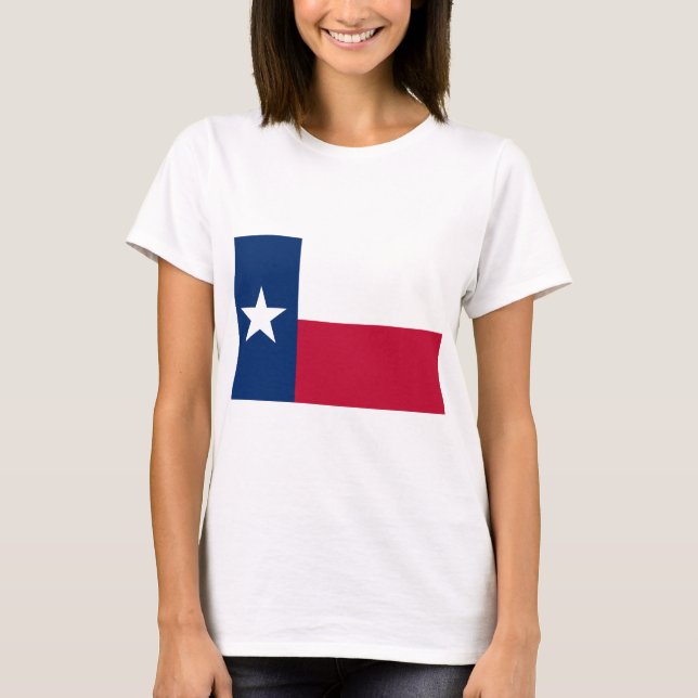 Flagge von Texas T-Shirt (Vorderseite)