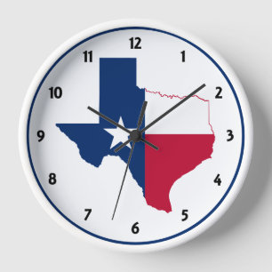 Flagge von Texas Uhr