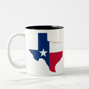 Flagge von Texas Zweifarbige Tasse