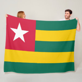 Flagge von Togo Fleecedecke