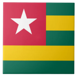 Flagge von Togo Fliese