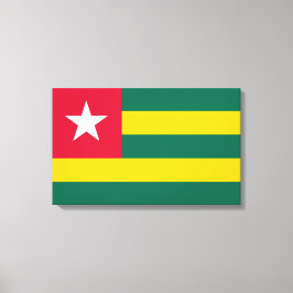 Flagge von Togo Leinwanddruck
