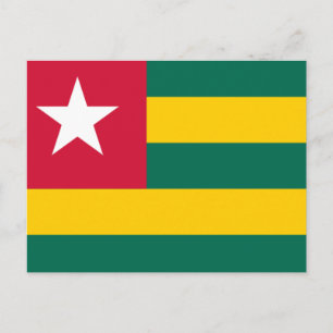 Flagge von Togo Postkarte