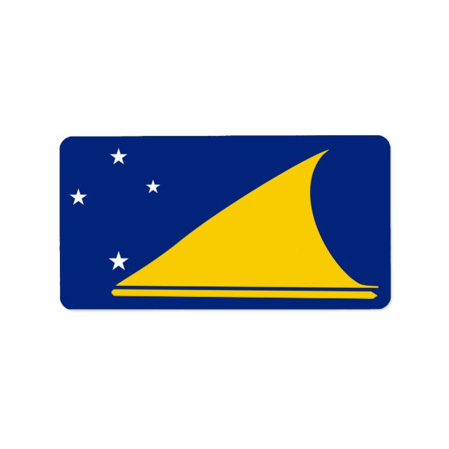 Flagge von Tokelau Adressaufkleber (Vorne)