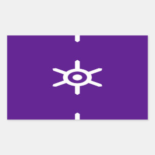 Flagge von Tokyo-Präfektur, Japan Rechteckiger Aufkleber