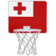 Flagge von Tonga Mini Basketball Mini Basketball Ring (Vorderseite)