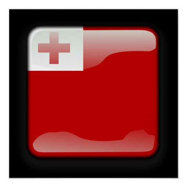 Flagge von Tonga Poster (Vorderseite)