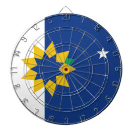 Flagge von Topeka (Kansas) Dartscheibe