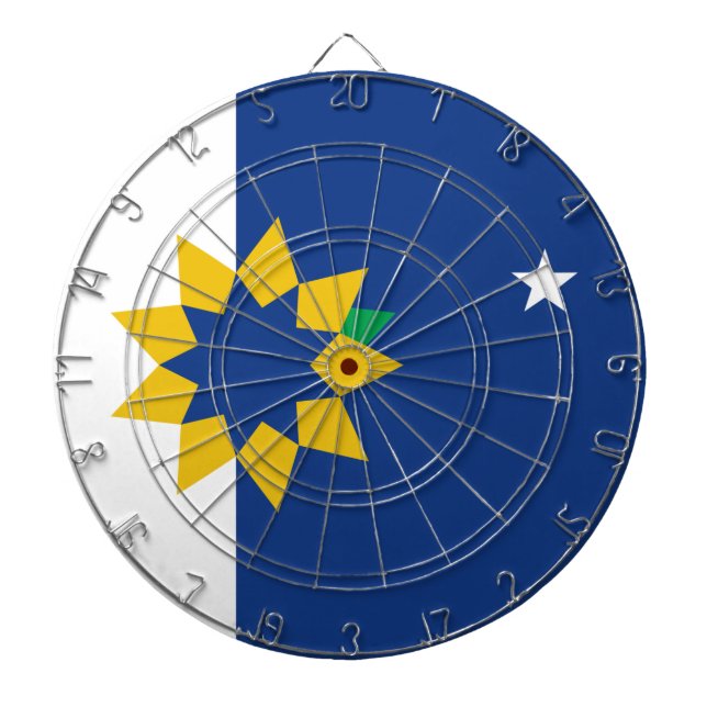 Flagge von Topeka (Kansas) Dartscheibe (vorne)