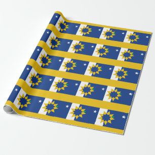 Flagge von Topeka, Kansas Geschenkpapier