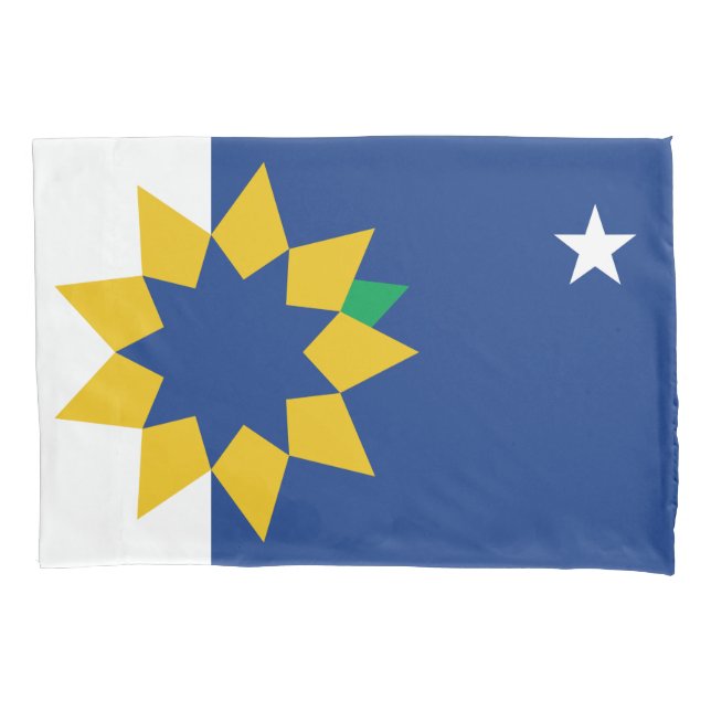 Flagge von Topeka (Kansas) Kissenbezug (Vorderseite-Links)