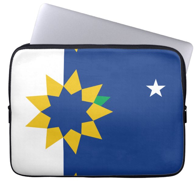 Flagge von Topeka, Kansas Laptopschutzhülle (Vorderseite)