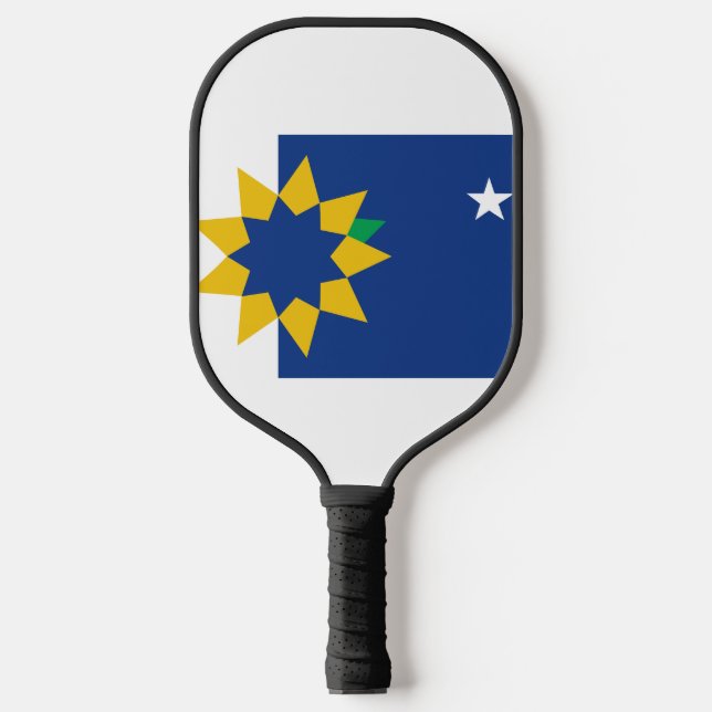 Flagge von Topeka, Kansas Pickleball Schläger (Vorderseite)