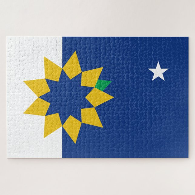 Flagge von Topeka (Kansas) Puzzle (Horizontal)